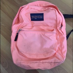 Jansport pink backpack (used)